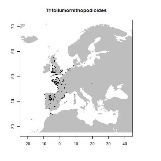 Distribution data GBIF, January 2018. doi:10.15468/dl.3xpemp; 10.15468/dl.yowv2s