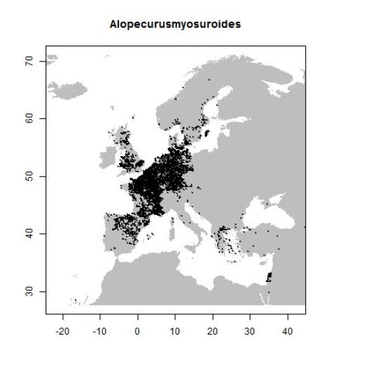 Verspreidingsgegevens GBIF, juli 2017. doi:10.15468/dl.3jt2fy