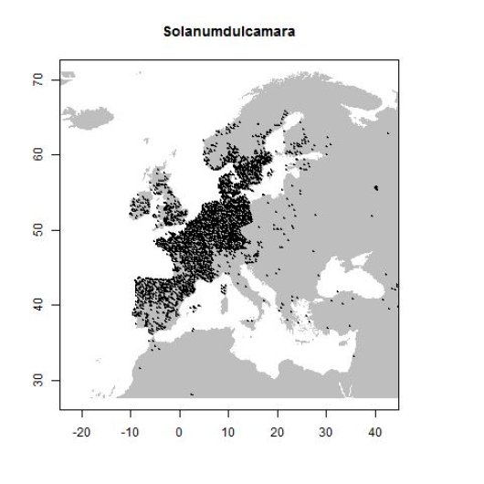 Distribution data GBIF, December 2016. doi:10.15468/dl.mcxqnz