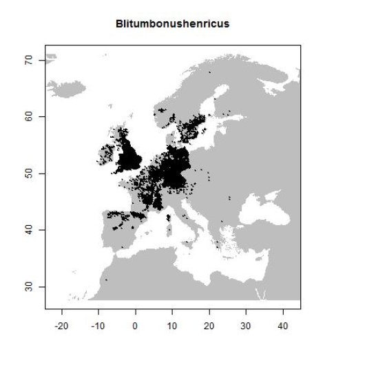 Distribution data GBIF, June 2016. doi:10.15468/dl.0cinhw