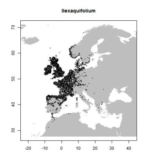 Verspreidingsgegevens GBIF, augustus 2016. doi:10.15468/dl.7b5oqc
