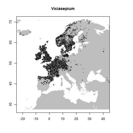 Distribution data GBIF, August 2016. doi:10.15468/dl.tvk3jt