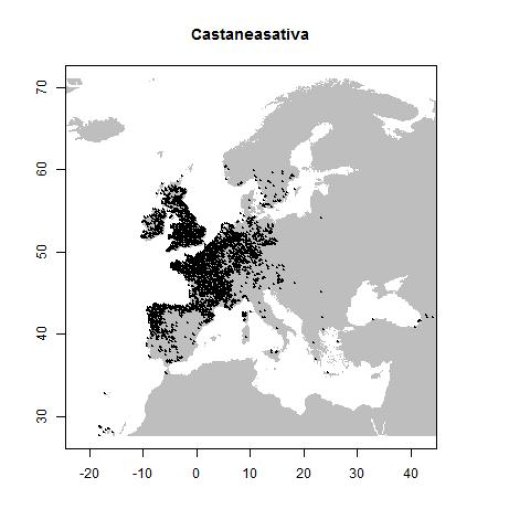 Verspreidingsgegevens GBIF, augustus 2016. doi:10.15468/dl.xl2o96